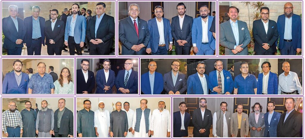 Sindh Governor Syed Nehal Hashmi with Saleem Qasim Patel at Karachi dinner
