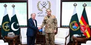 António Guterres meets Field Marshal Syed Asim Munir at GHQ Rawalpindi
