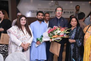 Akif Amir with business leaders at the FPCCI Islamic Summit in Karachi on October 7, 2026.
