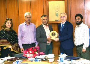 PLGMEA delegation led by Chairman Syed Shujat Ali meeting TDAP Secretary Sheryar Taj on October 6, 2026.