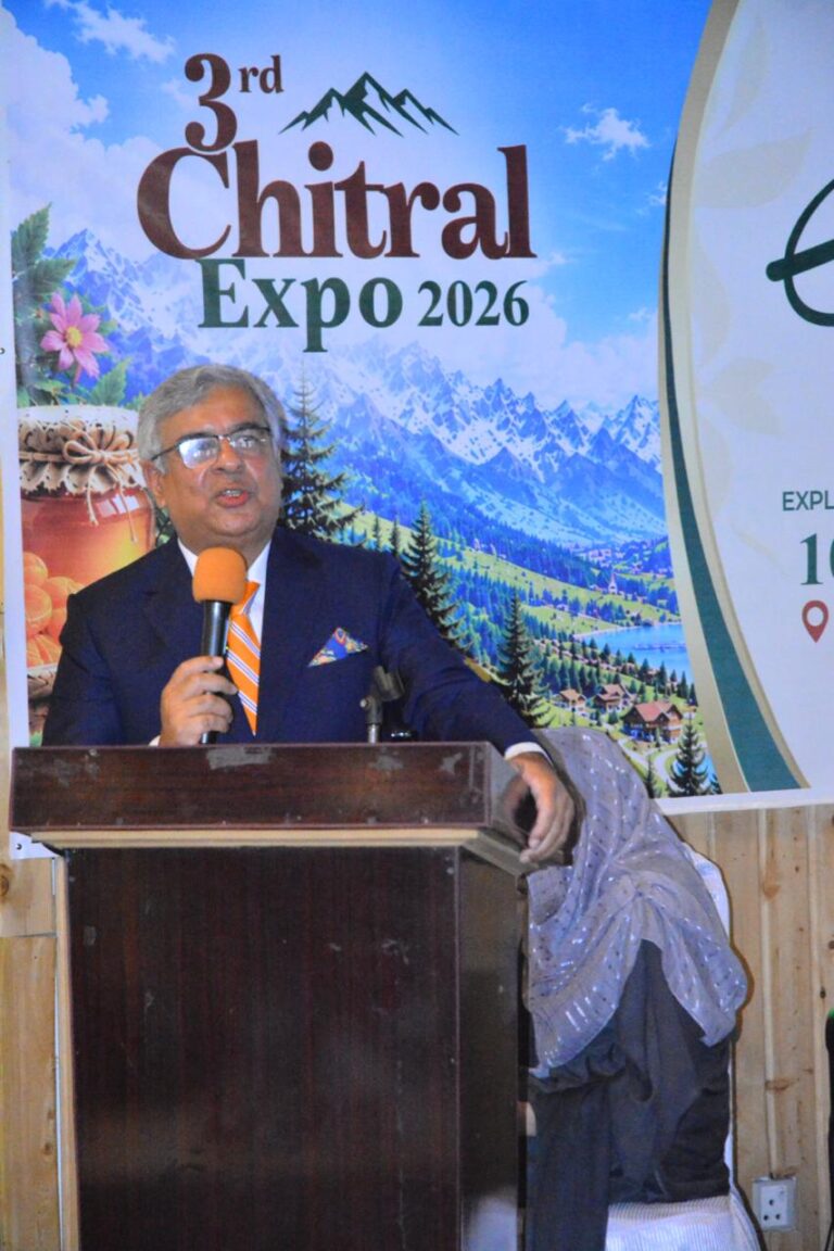Col. Arsalan inaugurates Chitral Expo 2026 at Pamir Riverside Inn Hotel in collaboration with TDAP Peshawar and CCCI.
