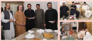 Guests attend a high-level networking reception hosted by Changgaiz Hussain Khan at his DHA Karachi residence.