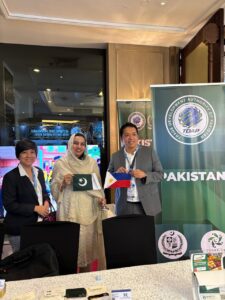 Pakistan national stall and Pakistani rice exporters at the International World Rice Conference 2026 in Manila, Philippines.