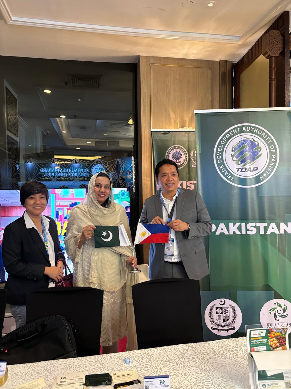 Pakistan national stall and Pakistani rice exporters at the International World Rice Conference 2026 in Manila, Philippines.