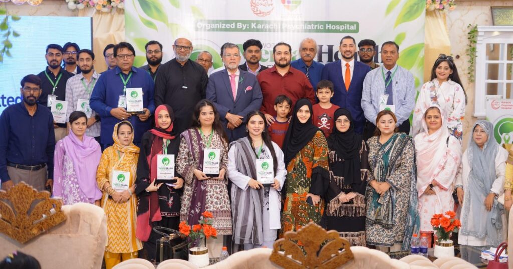 Doctors and mental health professionals attend a World Mental Health Day 2026 awareness seminar at Karachi Psychiatric Hospital.