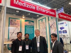 Pakistani companies attend Medical Japan 2026 at Makuhari Messe to explore medical equipment business opportunities.