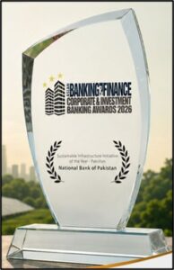 National Bank of Pakistan recognised at the ABF Awards 2026 for financing solar energy systems at cellular tower sites.