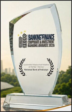National Bank of Pakistan recognised at the ABF Awards 2026 for financing solar energy systems at cellular tower sites.