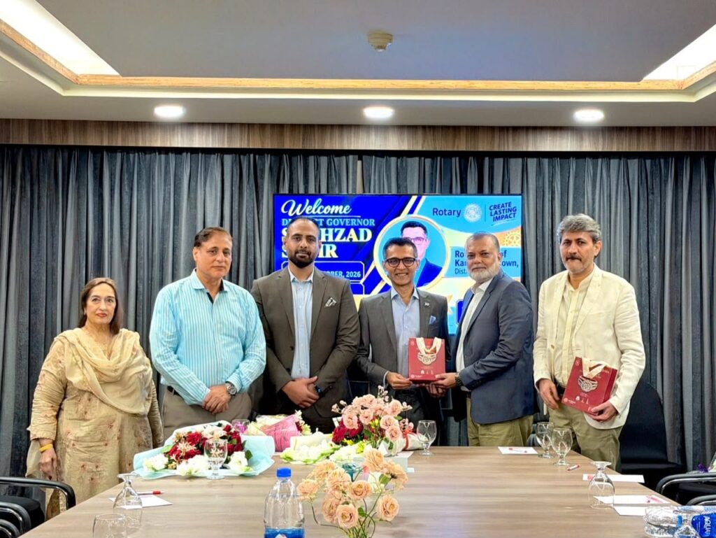 Rotary Club of Karachi Midtown hosts District Governor-Elect Ch. Fahad Sikandar at Ramada Plaza Karachi Airport