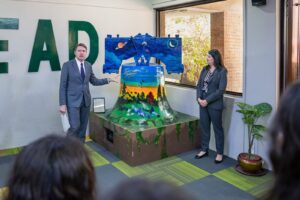 Life-size Liberty Bell replica presented to Karachi American School by the US Consulate General in Karachi