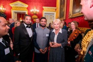 Pakistani youth leaders Danish Sohail and Joshua Dilawar recognised at the QECT 100 Young Leaders reception ahead of CHOGM 2026.