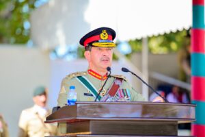 PMA Kakul passing-out parade on October 17, 2026, with General Syed Aamer Raza reviewing graduating cadets.