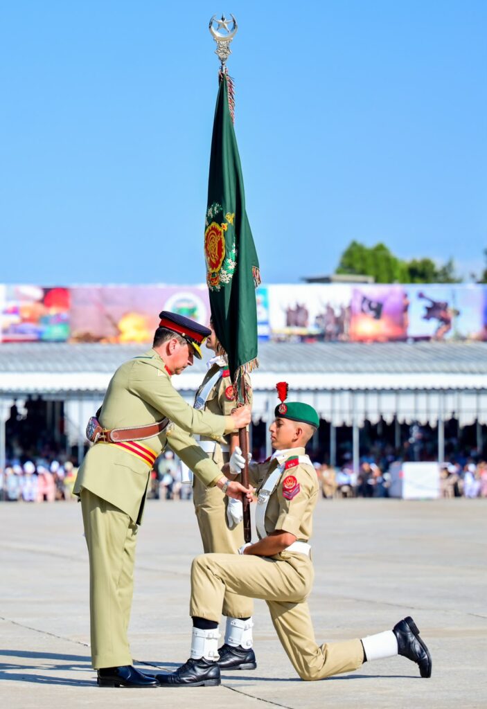 PMA Kakul passing-out parade on October 17, 2026, with General Syed Aamer Raza reviewing graduating cadets.
