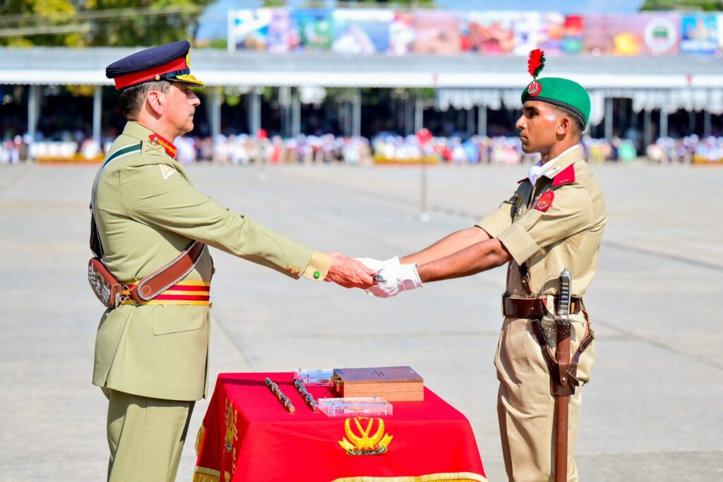 PMA Kakul passing-out parade on October 17, 2026, with General Syed Aamer Raza reviewing graduating cadets.