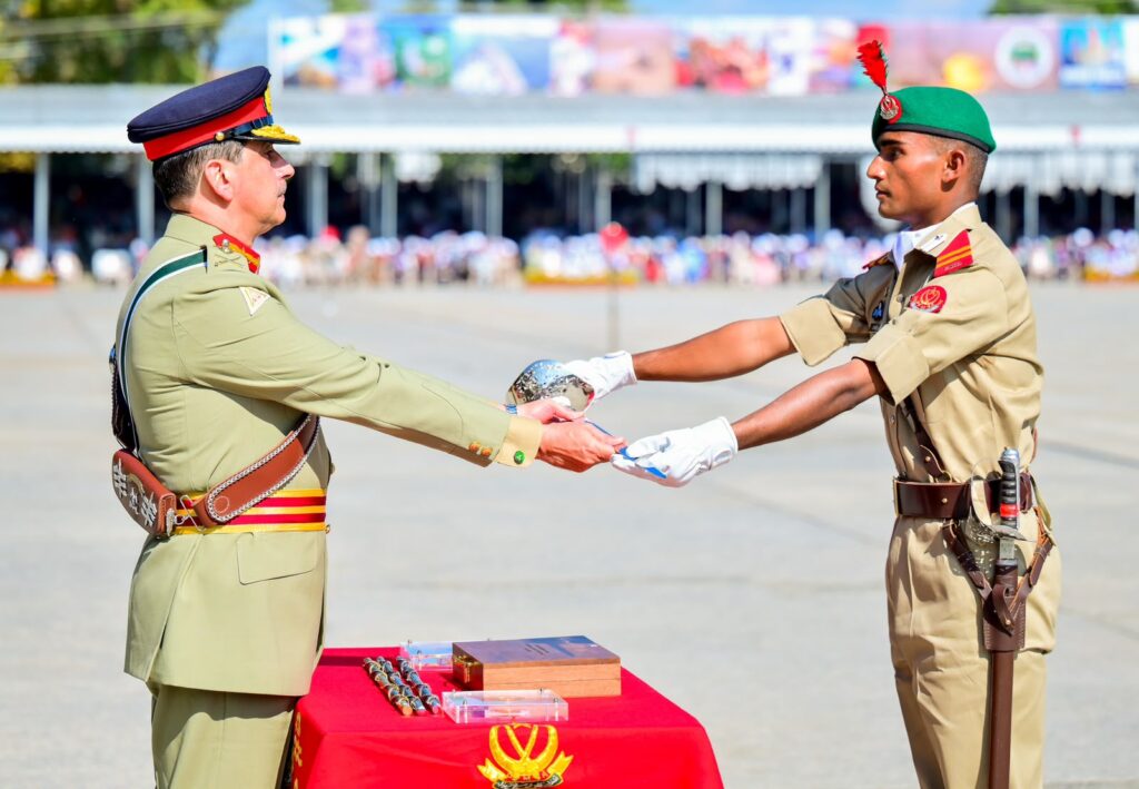 PMA Kakul passing-out parade on October 17, 2026, with General Syed Aamer Raza reviewing graduating cadets.