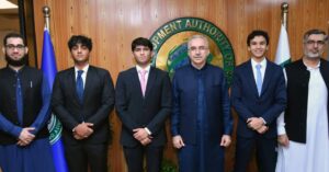 KGES Summit 2026 organising team meeting TDAP officials to discuss youth entrepreneurship and startup collaboration in Pakistan. WordPress Tags: KGES Summit, KGES 2026, Karachi