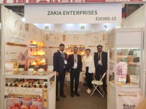SIAL Paris 2026 Pakistan Pavilion featuring Pakistani food exporters and products including basmati rice, processed foods, confectionery and honey.