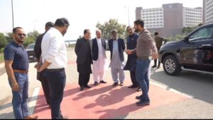 CBD Punjab CEO Imran Amin reviews NSIT City construction progress and the Celestia IT and Office Tower project in Lahore.