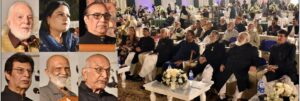 Sir Syed Day ceremony at Sir Syed University in Karachi featuring Chancellor Akbar Ali Khan and distinguished guests.