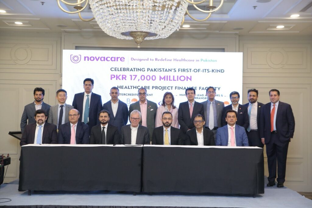 Novacare Hospital Islamabad project supported by a PKR 17 billion Islamic financing facility led by the Bank of Punjab.