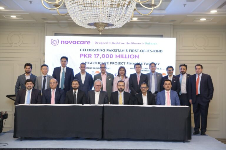 Novacare Hospital Islamabad project supported by a PKR 17 billion Islamic financing facility led by the Bank of Punjab.