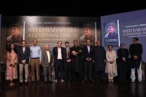 Syed Babar centennial tribute book launch in Karachi attended by more than 550 guests.