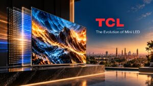 TCL Mini LED television technology highlighting advanced backlight control and the company’s global market position.