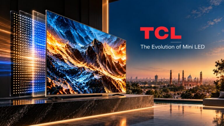 TCL Mini LED television technology highlighting advanced backlight control and the company’s global market position.