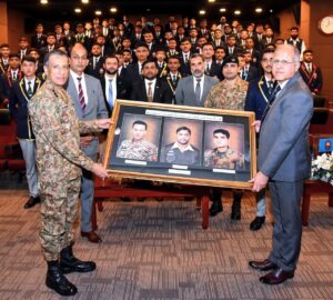 Batrasi Cadets during their visit to ISPR for a special session with the DG ISPR.