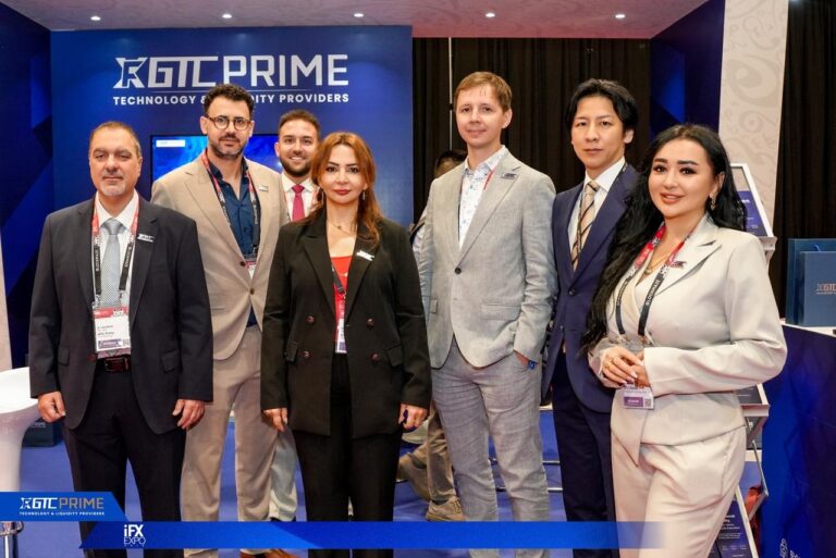 GTCPrime team at iFX Expo Hong Kong 2026 during discussions on global investment and wealth management.
