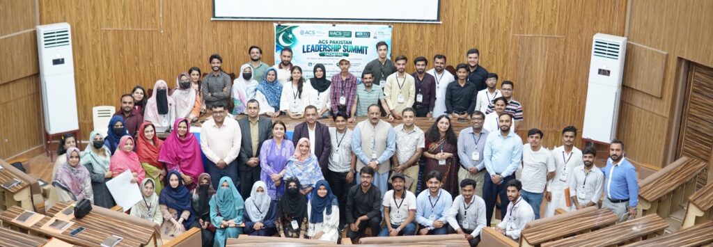 ACS Summit at the University of Karachi promoting laboratory safety, student leadership and chemical sciences collaboration.