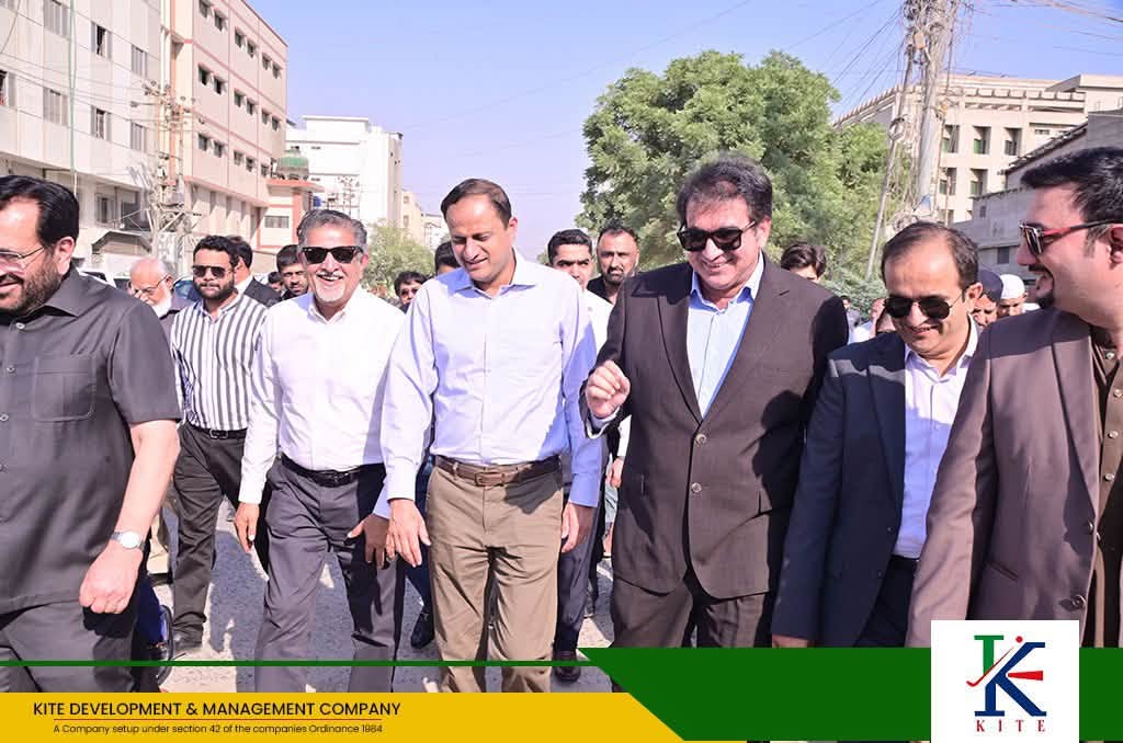 KITE Development groundbreaking ceremony for Sector 23 infrastructure in Korangi Industrial Area, Karachi.