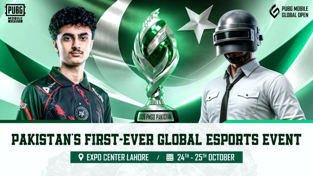 PUBG MOBILE Global Open Season 2 esports tournament in Lahore, Pakistan, featuring international teams.