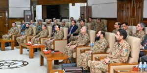 Asim Munir visits Peshawar Corps Headquarters for a briefing on counterterrorism operations and security preparedness.