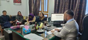 WCCI Gilgit President Khushnoor Deedar meets TDAP Deputy Director Nazir Ali to discuss women’s entrepreneurship.