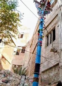 Alam Pak in Patasha Gali, Hyderabad, at the centre of allegations of garbage dumping and demands for legal action.