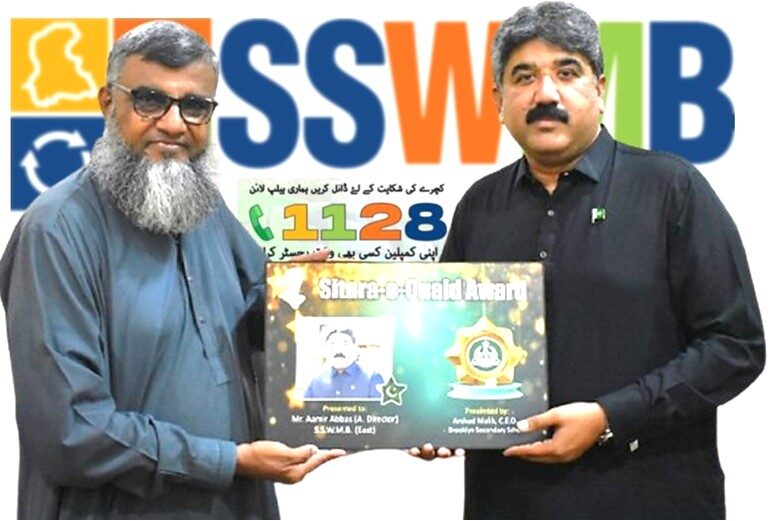 Cleanliness Campaign by Brooklyn School and SSWMB East at TP-2, Mehmoodabad, Karachi.