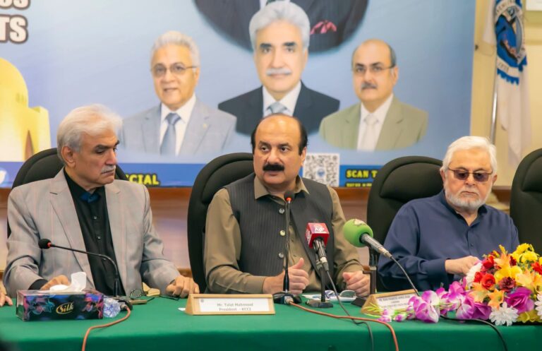 Skills for Jobs initiative announced by PMYP Chairman Rana Mashhood during a meeting at KCCI.