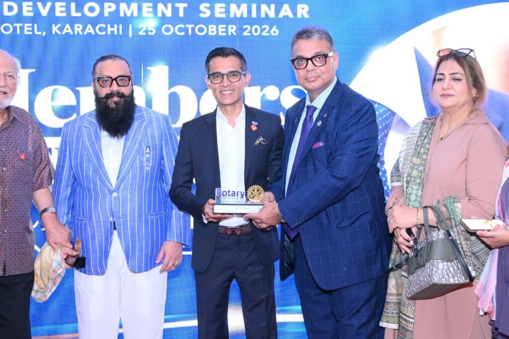 Rotary District 3271 Membership Development Seminar at Beach Luxury Hotel, Karachi.