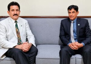 Green Karachi Marathon initiative discussed by RK Sports Management founder Rais Khan and international ultra-runner Jamal Said in Karachi.