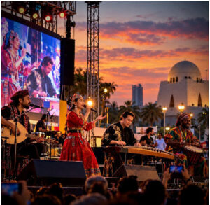 Culture Festival Karachi 2026 opening day with Qawwali performance at Arts Council of Pakistan