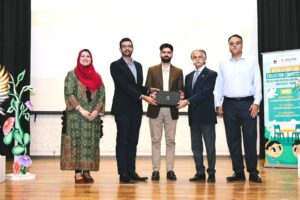 Carton Recycling award ceremony at Crescent Model Girls High School in Lahore, organised by Tetra Pak Pakistan and WWF-Pakistan.