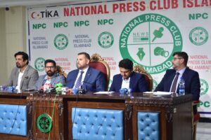 Romania Pakistan engagement at the National Press Club Islamabad featuring Romanian Ambassador Dan Stoenescu.