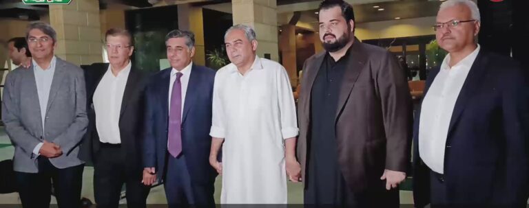 Dr Gohar Ejaz with newly elected LCCI office-bearers at Lake City Lahore