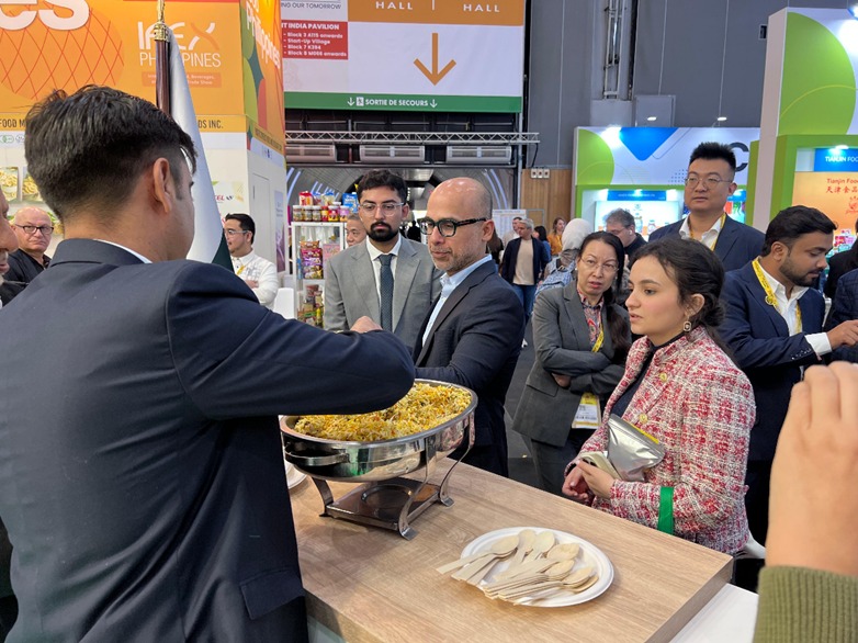 Basmati Rice and Pakistani food products showcased at the Pakistan Pavilion during SIAL Paris 2026.