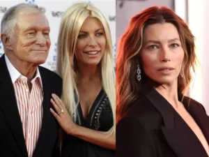 Crystal Harris raises concerns about Jessica Biel’s role in the upcoming film Playmates.