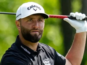 Jon Rahm during a LIV Golf tournament