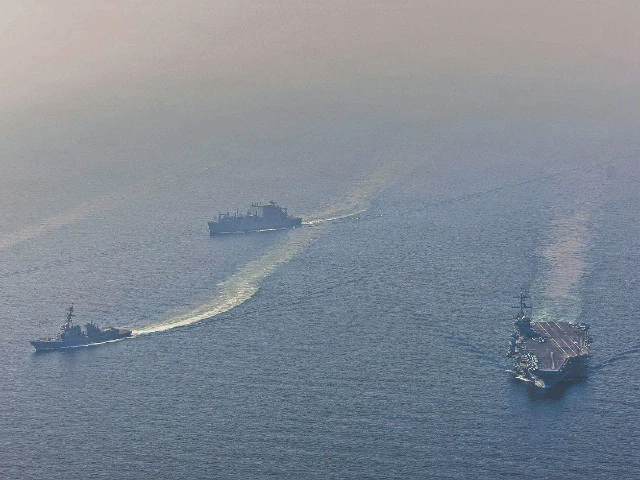 USS Abraham Lincoln aircraft carrier returns to San Diego after a 321-day deployment.