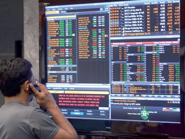 PSX Market update showing the KSE-100 Index at 166,453 points.