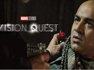 Faran Tahir as Raza in Marvel’s VisionQuest, marking his return to the Marvel Cinematic Universe.